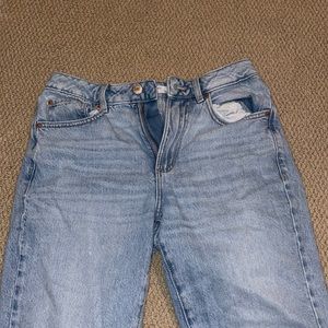 garage denim, mom jeans